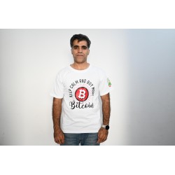 Keep Calm & Buy more Bitcoin / BTC Logo t-Shirt - Crypto Garments in Pakistan
